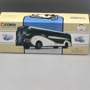 Corgi 98469 Greyhound Lines Coach – Yellow Coach 743, Ltd Ed Diecast (8″)