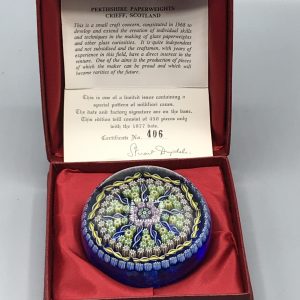 Perthshire 1977 Paperweight – Limited Edition Millefiori, Boxed + Cert