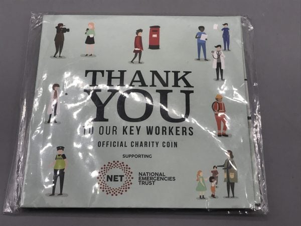 Thank You Key Workers Charity Coin – 2020 Samoa Proof, Sealed in NET Fundraiser Pack - Image 2