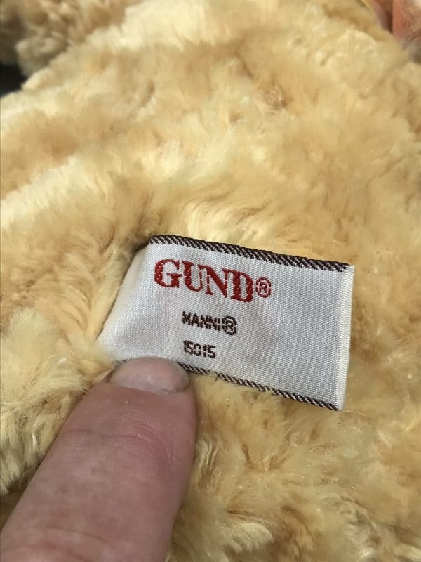 Vintage GUND Plush Teddy Bear – “Manni” with Tag, 13" Soft Toy - Image 7