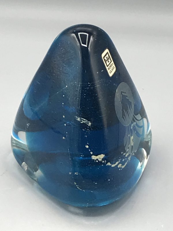 Mdina Glass Paperweight – Large Hand-Blown Maltese Triangular Dump - Image 5