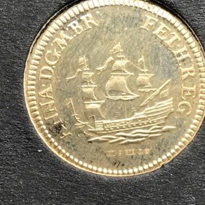 1974 Solid Gold Queen Anne Touch Piece Replica – Johnson Matthey