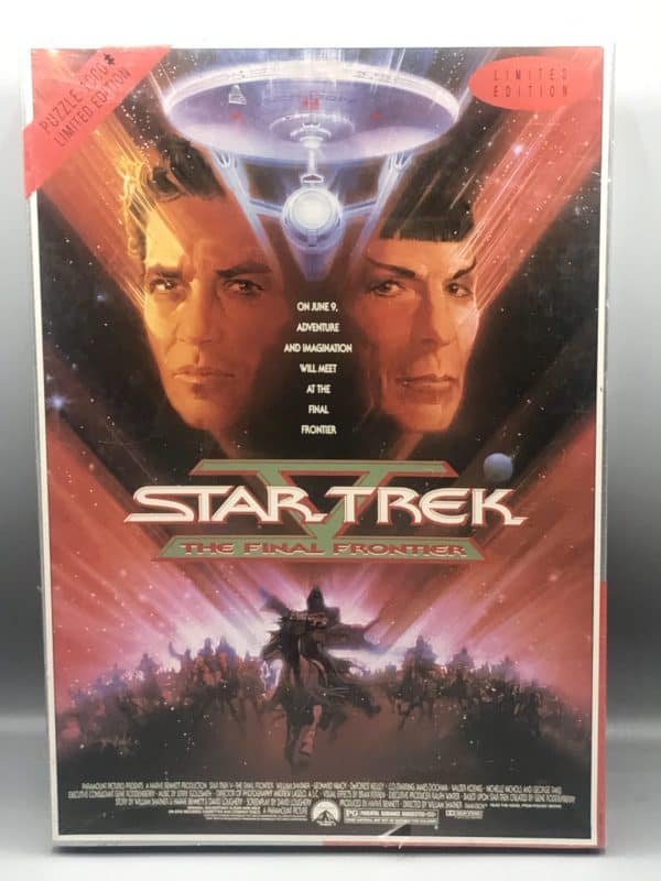 1993 Star Trek V The Final Frontier limited edition 1000-piece puzzle by King International, factory sealed with original shrink wrap, box measuring 15 by 11 inches