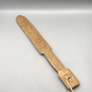 Carved Wooden Page Turner with Animal Motif – Possibly Asian Origin