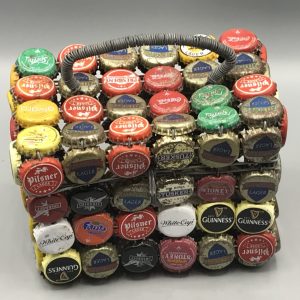 Wire Vintage Bottle Cap Basket – Upcycled Folk Art from Africa