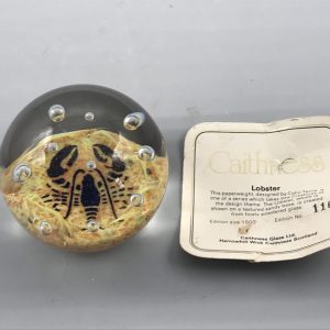 Glass Paperweight – Sea Life Motif by Caithness, Colin Terris Design