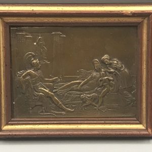 Antique Bronze Relief Plaque – After Clodion, Signed Aimé-Decoin