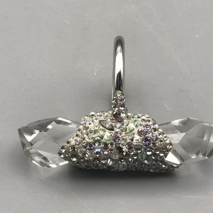 Swarovski Nera Crystal Ring – Silver-Tone with Faceted Clear Crystals