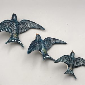 Ceramic Swallow Wall Plaques, Mid-20th Century – Beswick England