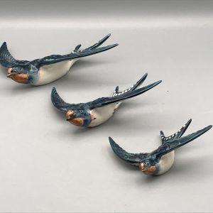 Ceramic Swallow Wall Plaques, Mid-20th Century – Beswick England