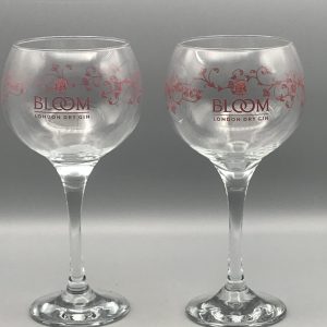 Pair of Bloom London Dry Gin Balloon Glasses – Branded Copa Style