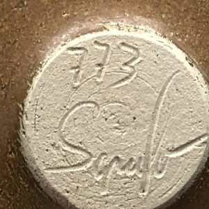 Studio pottery pierced bowl by Peter Muller mid century German ceramics