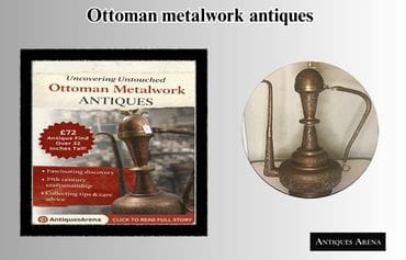 Ottoman Metalwork Antiques – Monumental 19th Century Ewer Discovery Thumbnail image promoting an article on Ottoman metalwork antiques, featuring a monumental 19th-century Ottoman copper ewer and discovery story