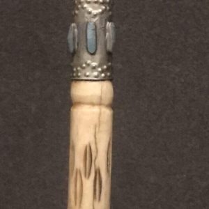 Camel Bone Walking Cane Early 20th Century Islamic Carved Staff